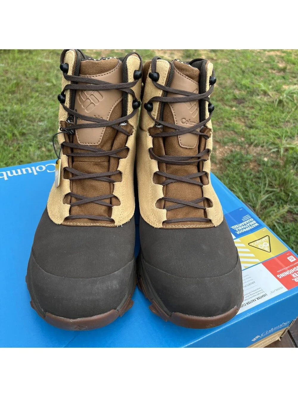 New Columbia Mens Expeditionist Shield Waterproof Boots Brown Size 13 $140 MSRP